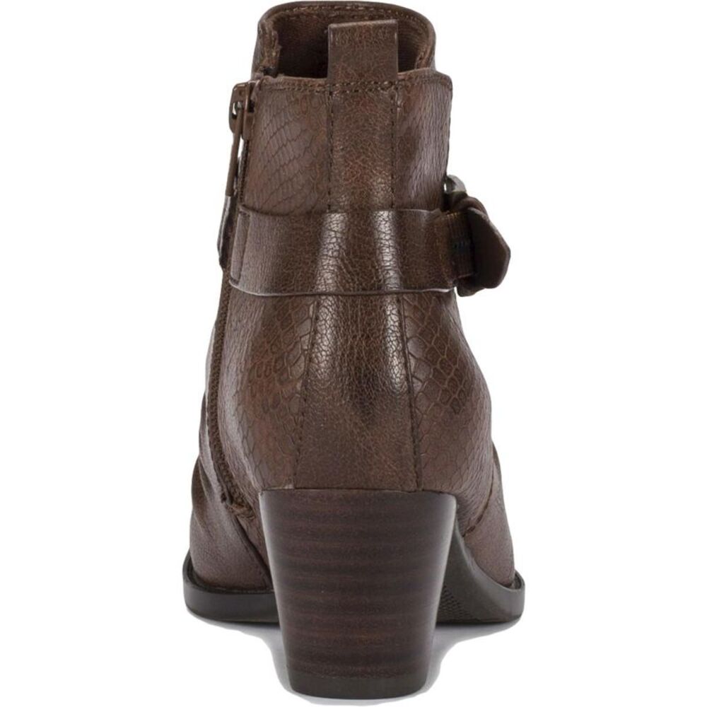 Baretraps Womens Rebel Brown Faux Leather Block Heel Shooties Shoes New_3